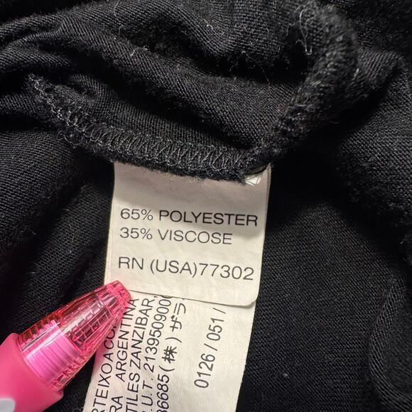 Zara Women Evening Collection‎ Small Black Mini Dress Y2K Kimono Short Sleeve - Picture 9 of 16